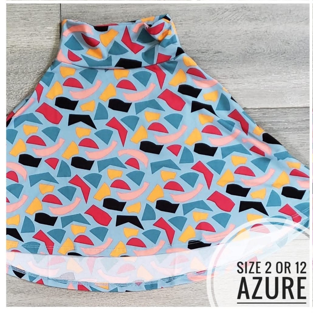 LuLaRoe Colorful Geometric Skirt